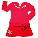 Lipstik - Girls Long Sleeve Knit Dress, Red