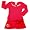 Lipstik - Girls Long Sleeve Knit Dress, Red (Size 6X)