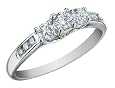 Diamond Ring 1/2 Carat (ctw) in 10K White Gold - IGI CERTIFIED