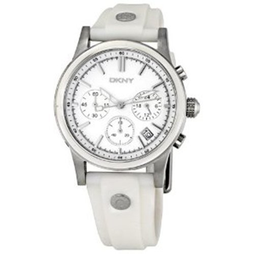 DKNY White Strap Chronograph Ladies Watch NY8170
