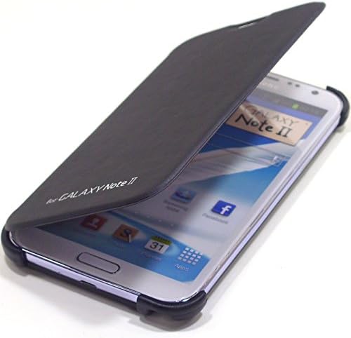 [Black] Tmax PU Leather Wallet N2 Premium Flip Cover Case w/ Card Slot [ Ultra Slim Fit ] Leather Diary Case For Samsung Galaxy Note2 II N7100 T889