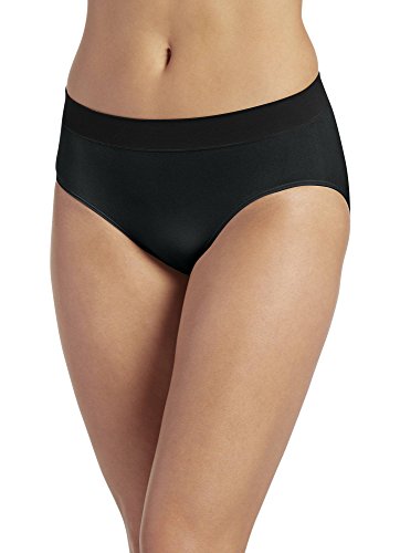 Jockey Women's Underwear Modern Micro Hi Cut, black, 7 - Import It All