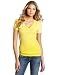 True Religion Women's Short Sleeve TR Signature V-Neck Top, 3C Sunflower, Medium