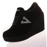 Volatile Women's Cash Sneaker,Black,7.5 M US