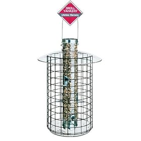 Bird feeder squirrel proof sunflower birdfeeder domed cage tubular 6 ports