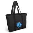 DOLPHIN Tote Bag Black Deluxe Dolphins - For Travel or Beach Best Unique Gift Ideas for Her, Women, or Ladies