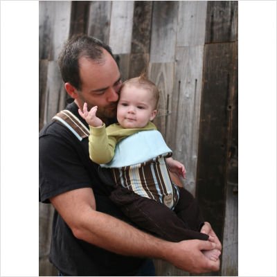 Picture of Baby Bella Maya Original Baby Carrier Cover in Beary Blue Stripe BB001BBS (Baby Carriers)