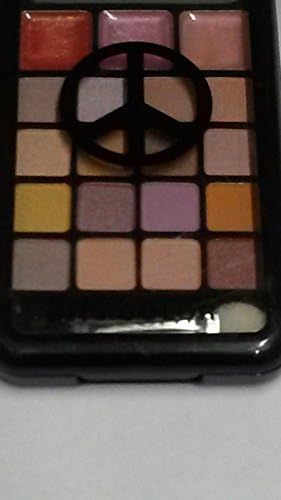 Roses Neutral Earth PALETTE 16 Eye Shadows & 3 Lip Gloss Compact City Color PEACE SIGN