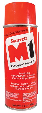 L. S. Starrett STR-12015 Multipurpose Lubricant 12 Ounce Aerosol w/ InchMagic Wand Inch Spray Tube, M1 All Purpose Lubricant