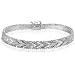 41Mwbh%2BaOsL. SL75  Sterling Silver Track Link Diamond Cut Bracelet 7