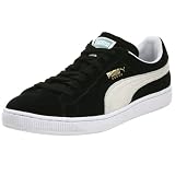 PUMA Men's The Suede Sneaker,Black/White,7 M US