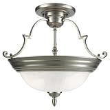 Alabaster Melon Flush Mount