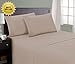 HC Collection Bed Sheet & Pillowcase Set HOTEL LUXURY 1800 Series Egyptian Quality Bedding Collection! Deep Pocket, Wrinkle & Fade Resistant,Luxurious,Comfortable,Extremely Durable(Full, Taupe)
