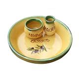 Terracotta Olive Serving Dish - Large - Yellow