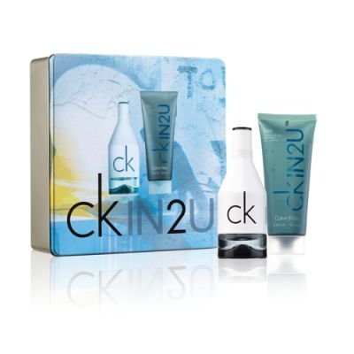 Ck In2U By Calvin Klein For Men. Gift Set ( Eau De Toilette Spray 5.0 Oz + Hair & Body Wash 6.7 Oz + Aftershave Gel 5.0 Oz )