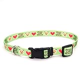 UPC 800443921876 product image for Petco Love Rescue Peace Nylon Green Adjustable Dog Collar, Large | upcitemdb.com