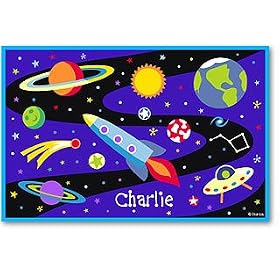 Olive Kids Out of This World Bedding Coordinating Personalized Placemat by Olive Kids