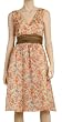 PRINTED COTTON SILK WRAP DRESS