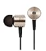 Headphones, In-Ear Earbuds Earphones Headset with Mic Stereo & Volume Control (Golden)