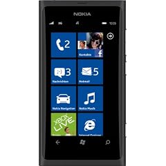 Nokia Lumia 800 Smartphone (9,4 cm (3.7 Zoll) AMOLED Clear Black-Touchscreen, Micro-SIM only, Windows Phone Mango OS, 8 MP Kamera) schwarz