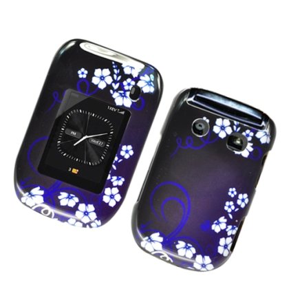 Snap on Hard Shell Case for Blackberry Style 9670 [Sprint, Alltel, Boost Mobile] (Midnight Flowers)