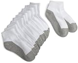 Jefferies Socks Girls Sport Quarter Half Cushion Seamless 6 Pack