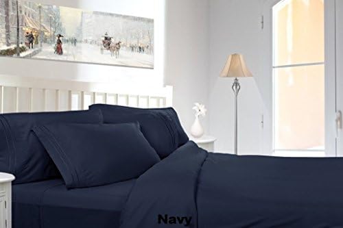 Split King 5PC Custom Sheet Set NAVY