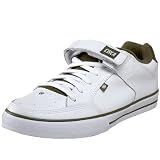 C1RCA Men's 205Vlc Skateboard Shoe,Army Green/White,5 M US