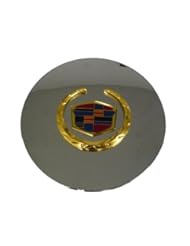 Automotive Parts and Accessories: Set of 4 Otis Inc LA Cadillac Seville, Deville, El Dorado, DTS Chrome Wheel Center Cap with Gold Wreath and Crest - Otis Inc LA