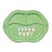 green sprouts Cornstarch Divided Plate, Green
