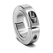 Climax Metal 1C-050-Z One-Piece Clamping Collar, Zinc Plating, Steel, 1/2" Bore, 1-1/8" OD, 13/32" Width