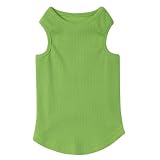 Casual Canine Cotton Basic Ribbed Dog Tank Top, X-Large, 24-Inch, Parrot Green