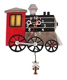 Allen Designs TOOTS Retro Locomotive Pendulum Wall Clock Train