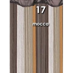 Fadenvorhang mocca-bunt 140 breit x 250 cm hoch