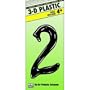 4" Plastic Script Style Numbers
