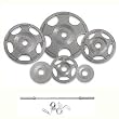 Hampton Fitness HOG Grip Plate 300 lb. Olympic Set With Bar & Collars