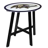 Baltimore Ravens Wooden Pub Table With Glass Top