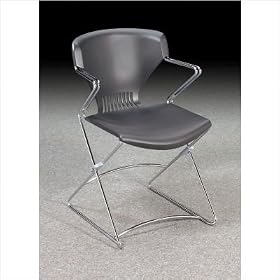 Olson Series Flex Stacker Arm Chairs (Set of 4) Finish: Lava