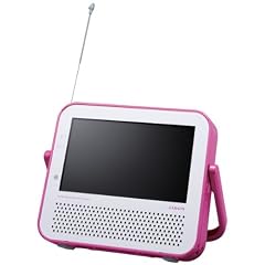 TWINBIRD ポータブル防水DVDプレーヤー(ワンセグチューナー搭載) DVD ZABADY ピンク VD-J719P