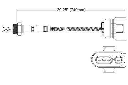 Walker 250-24150 Four Wire Oxygen Sensor