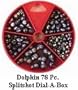 Dolphin 78 Pc. Split Shot Sinker Assortment Dial-A-Box