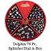 Dolphin 78 Pc. Split Shot Sinker Assortment Dial-A-Box