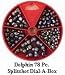 Dolphin 78 Pc. Split Shot Sinker Assortment Dial-A-Box