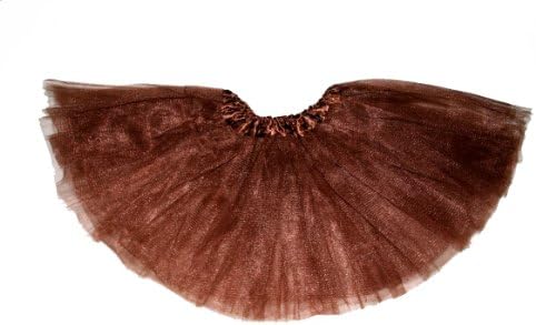 Girls Tulle Ballet Tutu Skirt Fairy Angel "Little Mystique Legs" (Chocolate)