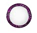 Animal Print Elastic Weave Scrunchie Steering Wheel Cover - Leopard Purple