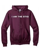 Top Gear - I am the Stig - Maroon Full-Zip Hoody