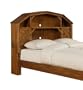 Powell Dakota Full-Size Dark-Rustic-Pine Barn-Style Bookcase Headboard