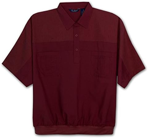 LD Sport Big and Tall Short Sleeve Solid Banded Bottom Knit Shirt