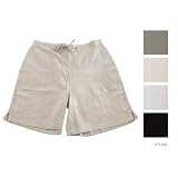 Ladies/Womens Plain Linen Shorts