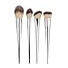 AutumnFall Makeup Brushes, Premium Synthetic Kabuki Makeup Brush Set Foundation Eyeshadow Blush Concealer Powder Brush Kit (Silver)